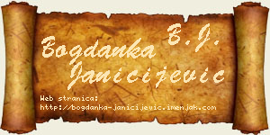 Bogdanka Janičijević vizit kartica